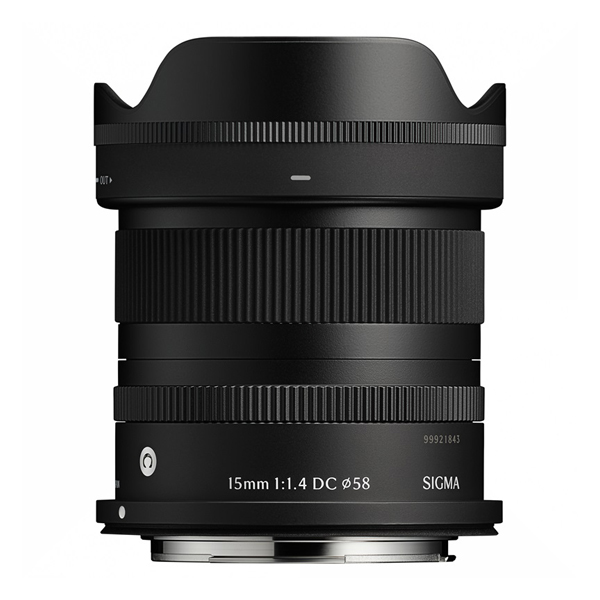 《新製品予約》 シグマ Sigma 15mm F1.4 DC Contemporary / Canon RF / 広角レンズ / APS-Cサイズ対応 ミラーレス専用 / キヤノンRFマウント