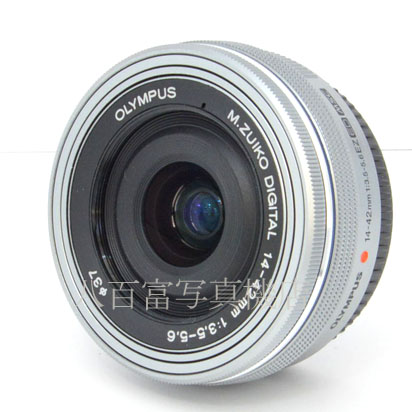 【中古】 オリンパス M ズイコー デジタル ED 14-42mm F3.5-5.6 EZ シルバー OLYMPUS  M.ZUIKO DIGITAL 中古交換レンズ 46919