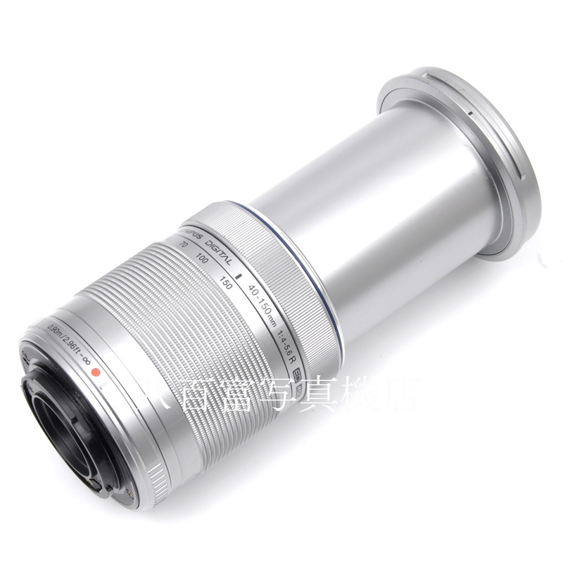 【中古】 オリンパス M.ZUIKO DIGITAL ED 40-150mm F4-5.6 R MSC マイクロフォーサーズ用 シルバー OLYMPUS M.ズイコー 中古交換レンズ 62279