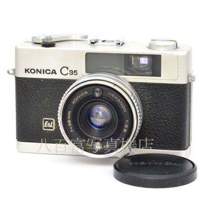 【中古】 コニカ C35 E&L シルバー Konica 中古フイルムカメラ 46750