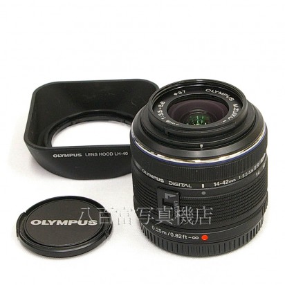 オリンパス M.ZUIKO DIGITAL 14-42mm F3.5-5.6 II R MSC ブラック OLYMPUS 中古レンズ 25927