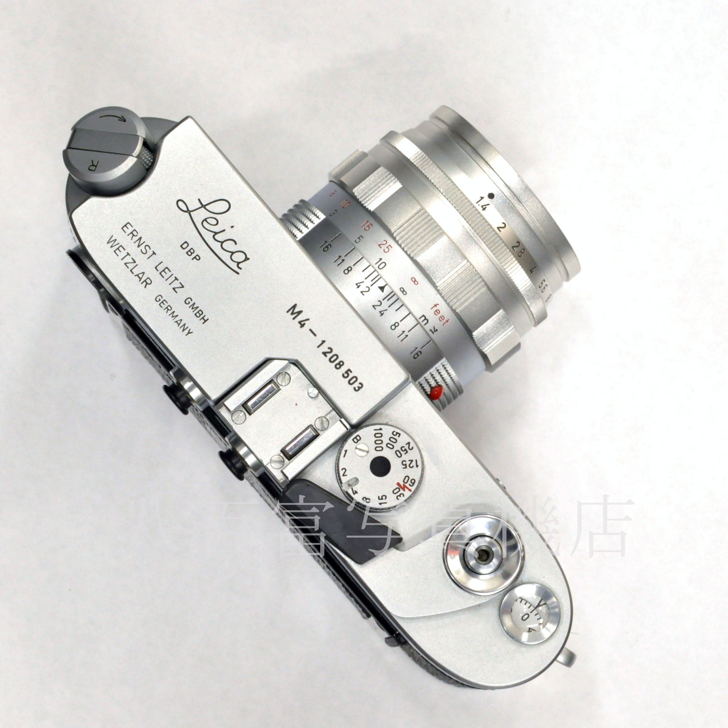 【中古】ライカ M4 ズミルックス 50/1.4 付 クローム  Leica M4 SUMMILUX 中古フイルムカメラ 60153