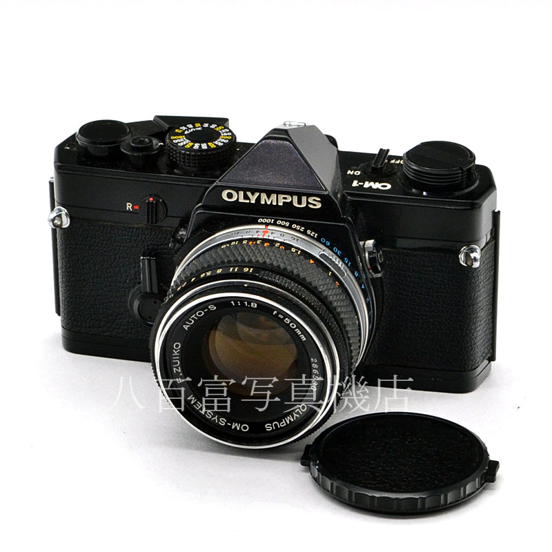 【中古】 オリンパス OM-1 ブラック 50mm F1.8 セット OLYMPUS 中古フイルムカメラ 55260｜カメラのことなら八百富写真機店