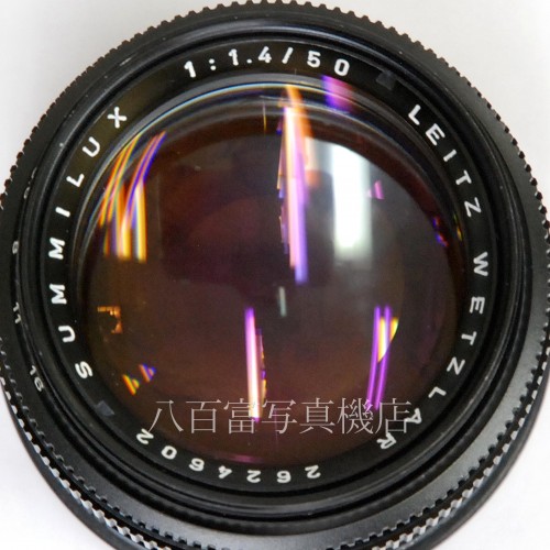 【中古】 ライカ ライツ SUMMILUX  50mm F1.4 ブラック　ライカMマウント Leica Leitz ズミルックス 中古レンズ 31119