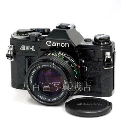 【中古】 キヤノン AE-1 ブラック 50mm F1.4 セット Canon 中古フイルムカメラ 42169