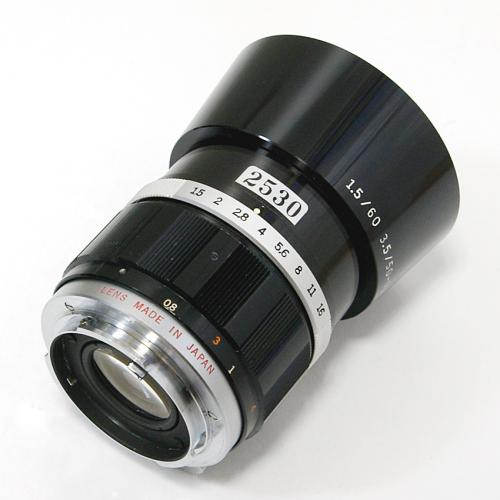 中古 オリンパス G.Zuiko 60mm F1.5 ペンFT/TTLナンバー入 OLYMPUS