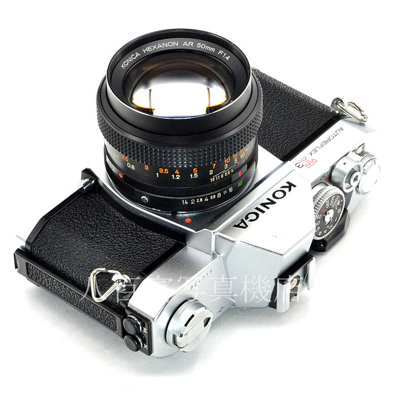 【中古】 コニカ　オートレフレックス New T3 シルバー 50mm F1.4 セット KONICA AUTOREFLEX  中古フイルムカメラ  48890