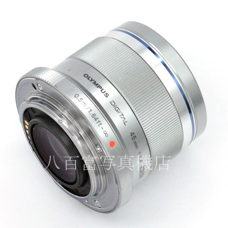 【中古】 オリンパス M.ZUIKO DIGITAL 45mm F1.8 シルバー マイクロフォーサーズ OLYMPUS ズイコー 中古交換レンズ A46083