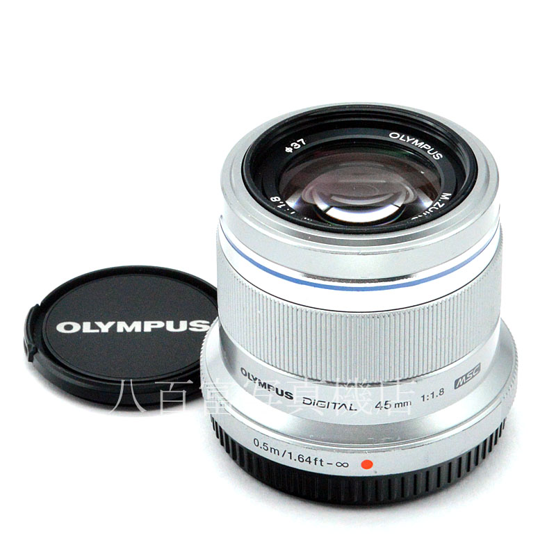 【中古】 オリンパス M.ZUIKO DIGITAL 45mm F1.8 シルバー マイクロフォーサーズ OLYMPUS ズイコー 中古交換レンズ A46083