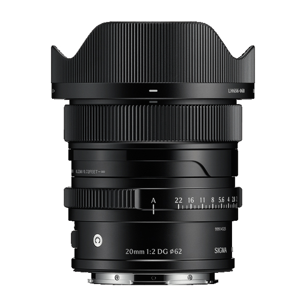 《新製品予約》 シグマ Sigma 20mm F2 DG Contemporary /  SONY-E / ブラック / 広角レンズ / 35mmフルサイズ対応 ミラーレス専用 / ソニーEマウント / SIGMA