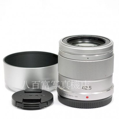 【中古】 パナソニック ルミックス G 42.5mm/F1.7 ASPH./POWER O.I.S. シルバー Panasonic LUMIX  H-HS043-S 中古レンズ 36870