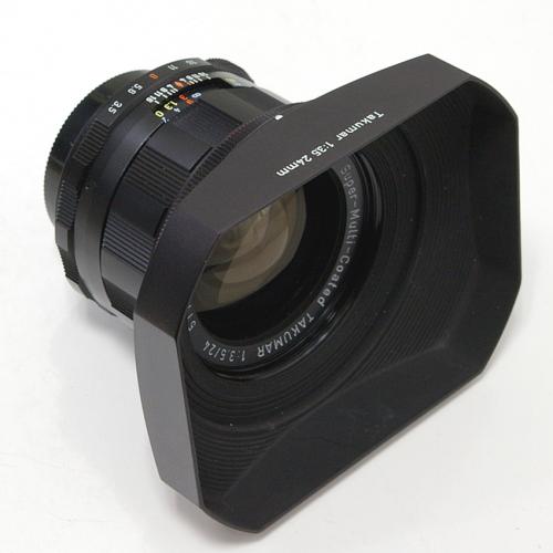 中古 アサヒ SMCタクマー 24mm F3.5 角型フード付 PENTAX