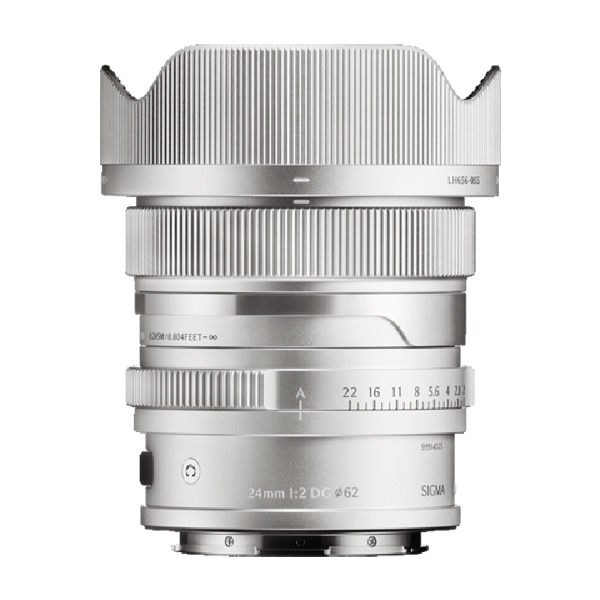 《新製品予約》 シグマ Sigma 24mm F2 DG Contemporary / LEICA-L / シルバー / 広角レンズ / 35mmフルサイズ対応 ミラーレス専用 / ライカLマウント / SIGMA