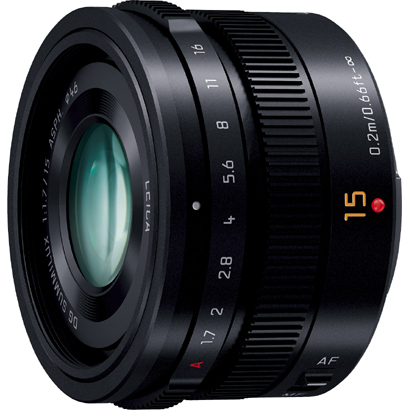 パナソニック LEICA DG SUMMILUX 15mm F1.7 ASPH ブラック [マイクロフォーサーズ用]　Panasonic ズミルックス H-X015-K