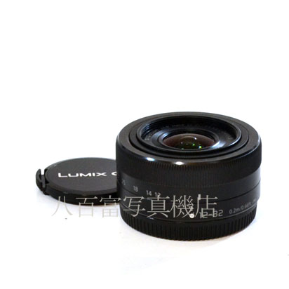 【中古】 パナソニック LUMIX G VARIO 12-32mm F3.5-5.6 ASPH. MEGA O.I.S. ブラック マイクロフォーサーズ用 Panasonic 中古交レンズ 42646