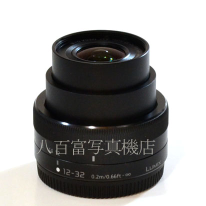 【中古】 パナソニック LUMIX G VARIO 12-32mm F3.5-5.6 ASPH. MEGA O.I.S. ブラック マイクロフォーサーズ用 Panasonic 中古交レンズ 42646