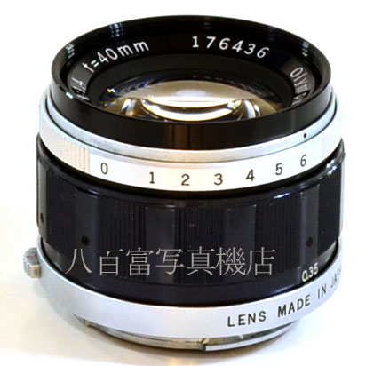 【中古】 オリンパス Gズイコー オートS 40mm F1.4　TTLナンバー付 Olympus G Zuiko Auto-S 中古交換レンズ 39878