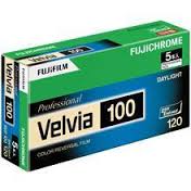 富士フイルム フジクローム VELVIA100 120  [5本パック]  FUJICOLOR ベルビア