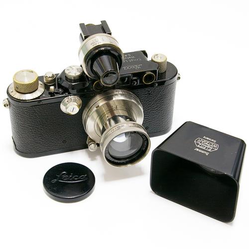 中古 ライカ DIII (III型) ブラック Summar 5cm F2 ビドム フード セット Leica  【中古カメラ】｜カメラのことなら八百富写真機店