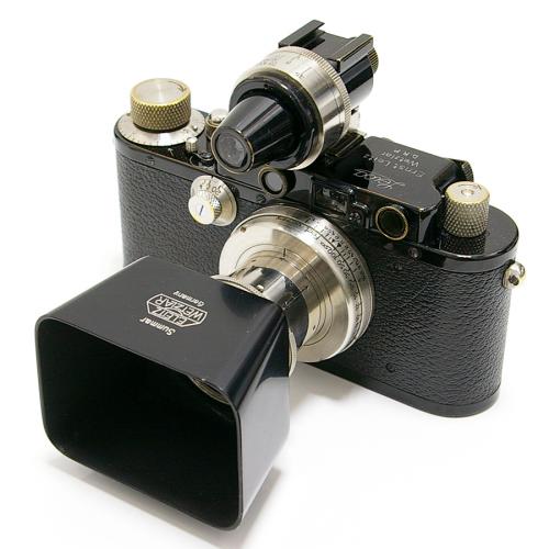 中古 ライカ DIII (III型) ブラック Summar 5cm F2 ビドム フード セット Leica 【中古カメラ】