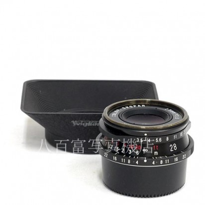 【中古】 フォクトレンダー カラー スコパー 28mm F3.5 ブラック ライカLマウント voigtlander COLOR SKOPAR  中古レンズ 37296