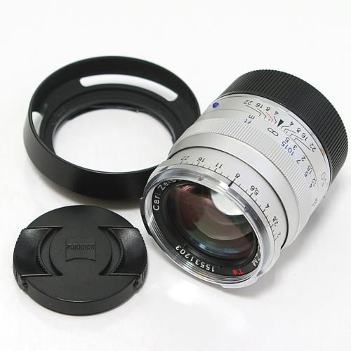 中古 ツァイス プラナーT* 50mm F2 ZM シルバー CarlZeiss