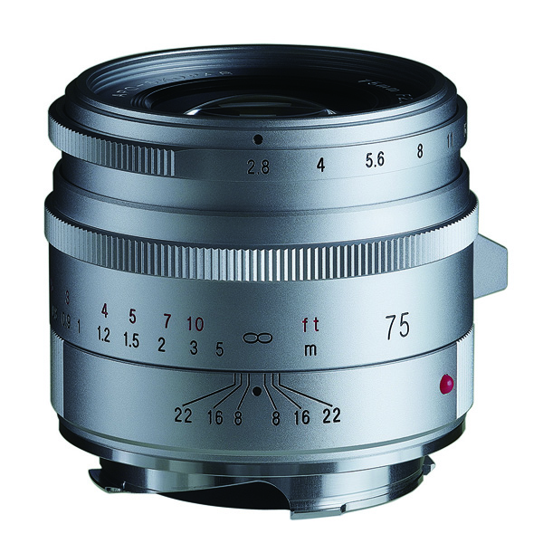 《新製品予約》 VM-Mount / フォクトレンダー Voigtlander アポスコパー APO-SKOPAR 75mm F2.8 VM / シルバー / 中望遠レンズ / ライカMマウント互換 VMマウント