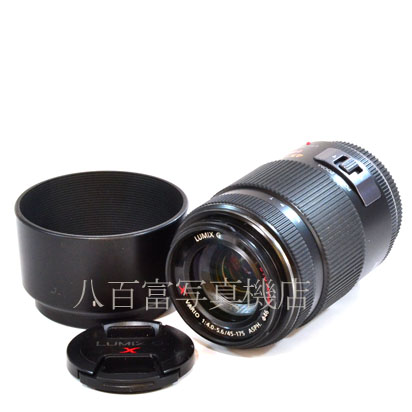 【中古】 パナソニック LUMIX G X VARIO PZ 45-175mm F4-5.6 ブラック マイクロフォーサーズ用 Panasonic 中古交換レンズ 41980