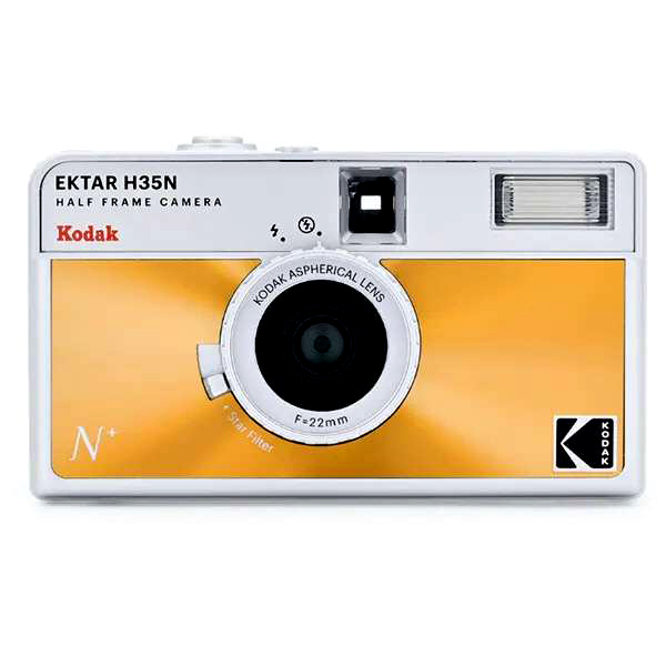 コダック EKTAR H35N / HALF FRAME / 光沢オレンジ / フィルムカメラ / ハーフフレーム / Kodak