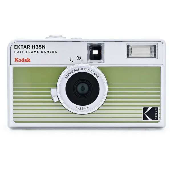 コダック EKTAR H35N / HALF FRAME / ストライプグリーン / フィルムカメラ / ハーフフレーム / Kodak