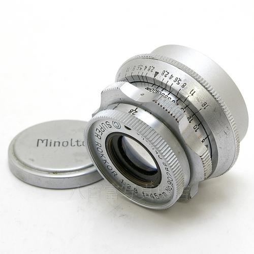 中古 ミノルタ Super Rokkor 45mm F2.8 ライカLマウント minolta 【中古レンズ】 10029