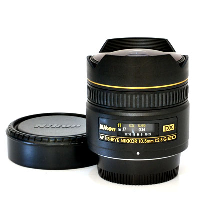 【中古】 ニコン AF DX Fisheye-Nikkor 10.5mm F2.8G ED Nikon フィッシュアイ ニッコール 中古交換レンズ 40160