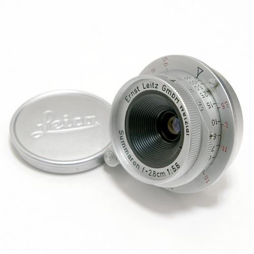 中古 ライツ Summaron 2.8cm F5.6 ライカLマウント 「赤ズマロン  