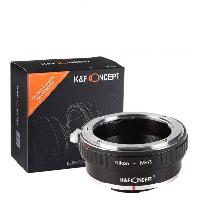K&F Concept レンズマウントアダプター KF-NFM43 (ニコンFマウントレンズ → マイクロフォーサーズマウント変換)