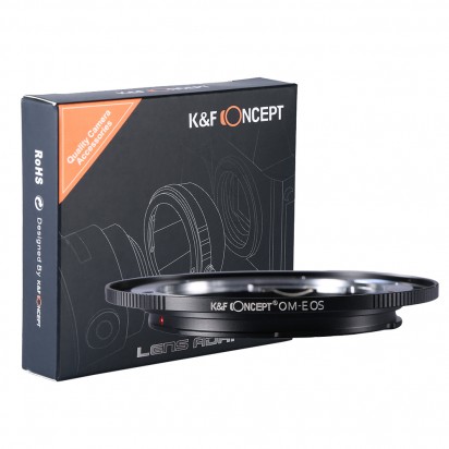 K&F Concept レンズマウントアダプター KF-OMEF (オリンパスOMマウントレンズ → キャノンEFマウント変換)
