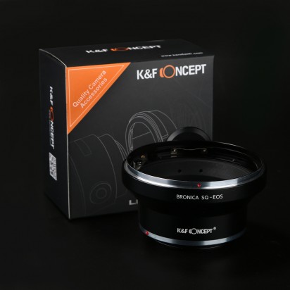 K&F Concept レンズマウントアダプター KF-BSQEF (ブロニカSQマウントレンズ → キャノンEFマウント変換)
