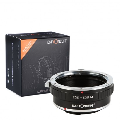 K&F Concept レンズマウントアダプター KF-EFEM-T (キャノンEFマウントレンズ → キャノンEF-Mマウント変換)三脚座付き