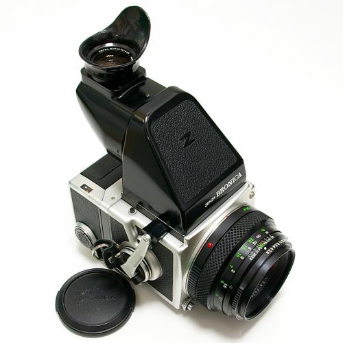 中古 ブロニカ ETR-S シルバー 75mm F2.8 ロータリーファインダー セット BRONICA 【中古カメラ】