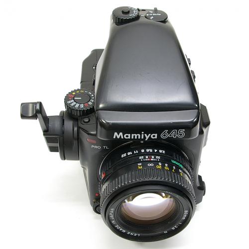 中古 マミヤ 645 PRO-TL 80mmF2.8 AEプリズムファインダー セット Mamiya 【中古カメラ】 04038