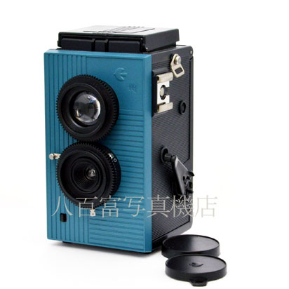 ロピア 爆買い BLACKBIRD FLY BLUE 二眼 フィルムカメラ フィルムカメラ