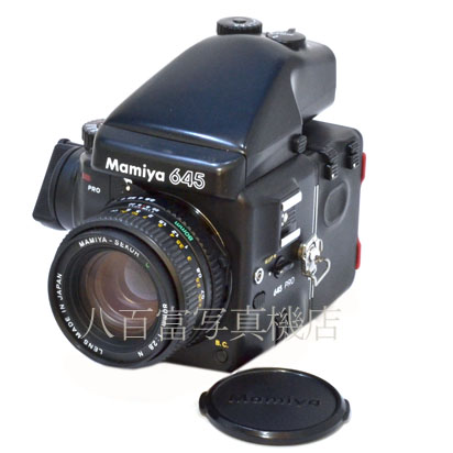 【中古】マミヤ 645 PRO 80mm AEプリズムファインダー AEPE-120 セット Mamiya 中古フイルムカメラ 40829