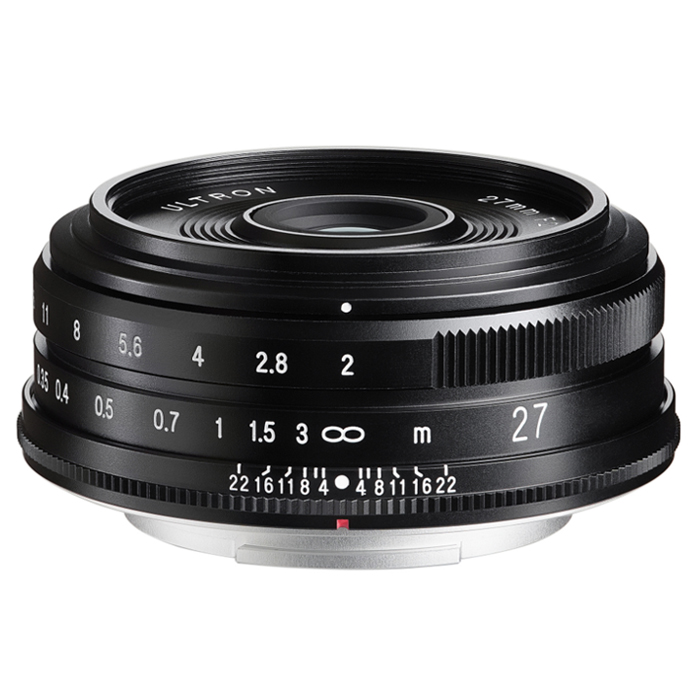 FUJI X-Mount / フォクトレンダー Voigtlander ウルトロン ULTRON 27mm F2 ブラック / 標準レンズ ミラーレス専用 / フジXマウント用