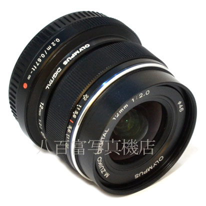 【中古】 オリンパス M.ZUIKO DIGITAL ED 12mm F2.0 ブラック OLYMPUS 中古交換レンズ 43380