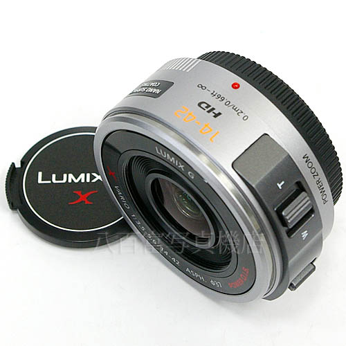 中古 パナソニック LUMIX G X VARIO PZ 14-42mm F3.5-5.6 ASPH. POWER O.I.S. シルバー Pananonic 【中古レンズ】 16219