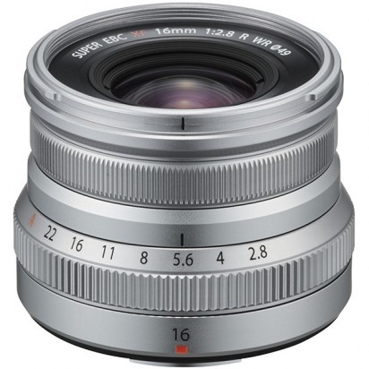 《生産完了》 フジフイルム FUJIFILM XF 16mm F2.8 R WR シルバー / フジノン FUJINON Xマウント