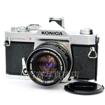 【中古】 コニカ　オートレフレックスT3 シルバー 50mm F1.7 セット KONICA　 AUTOREFLEX  中古フイルムカメラ　47765