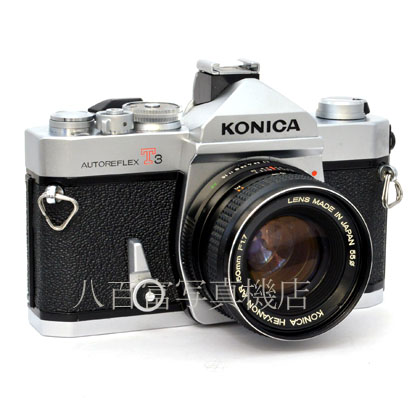 【中古】 コニカ　オートレフレックスT3 シルバー 50mm F1.7 セット KONICA　 AUTOREFLEX  中古フイルムカメラ　47765