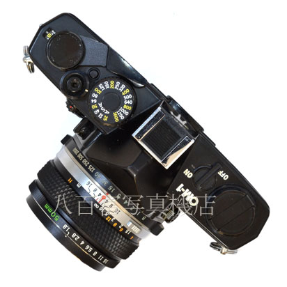 【中古】 オリンパス OM-1 MD ブラック 50mm F1.8 セット OLYMPUS 中古フイルムカメラ 43444