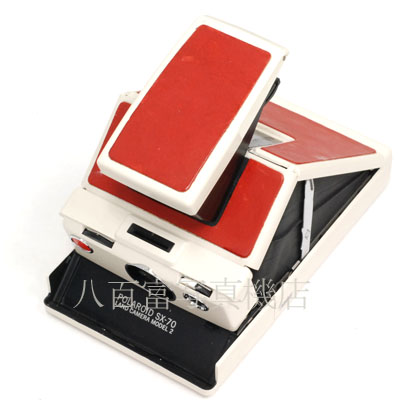 【中古】 ポラロイド SX-70 LAND CAMERA MODEL 2 ホワイト/レッド  Polaroid 中古インスタントカメラ 43487