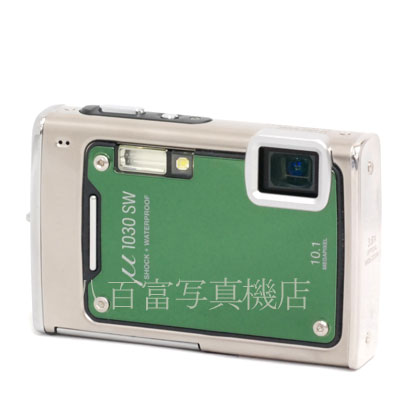 【中古】 オリンパス μ1030SW  メタルグリーン PT-043セット ミュー OLYMPUS 中古デジタルカメラ 43562